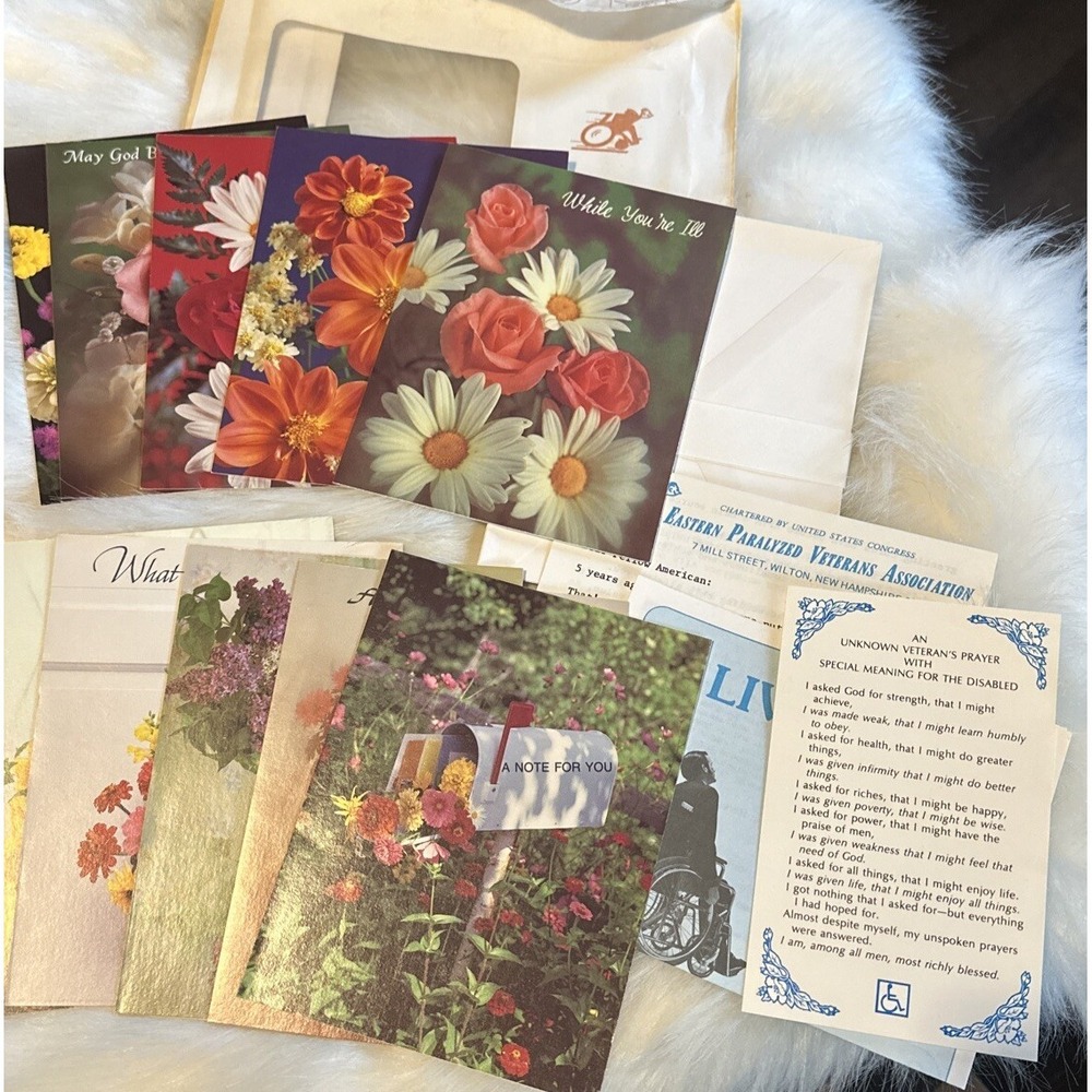 70s ViNTAGE Greeting Card From Eastern Paralyzed Vets Association Paper Hallmark